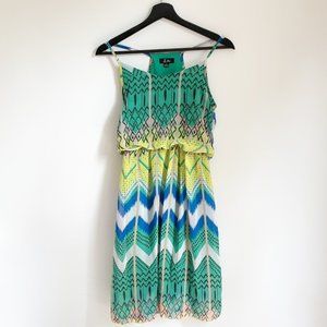 5th & Love pattern boho blues flowy dress